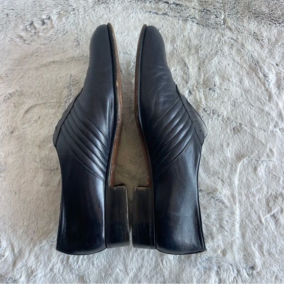 Lorenzo Banfi Classic Dark Blue Leather Men's Shoes Size 9.5 - Picture 8 of 14